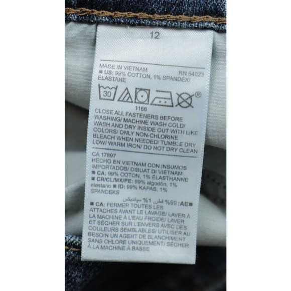 Old Navy Jeans Womens Size 12 Blue Cotton Blend Mid-Rise Boyfriend Regular Fit - Picture 4 of 7